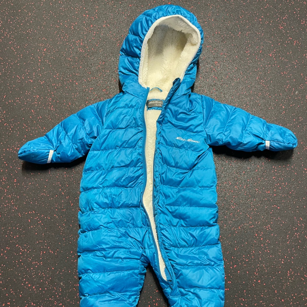 Eddie Bauer Bright Blue Kids Footie One Piece